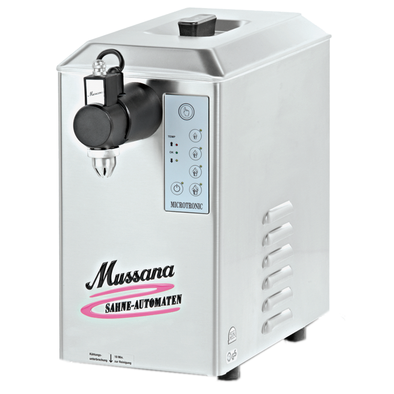 mussana slagroommachine 2 liter - slagroomautomaat.nl
