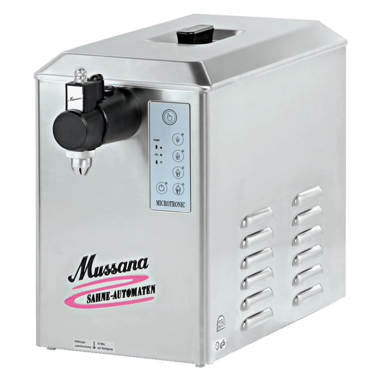 Mussana slagroommachine 4 liter - slagroomautomaat.nl